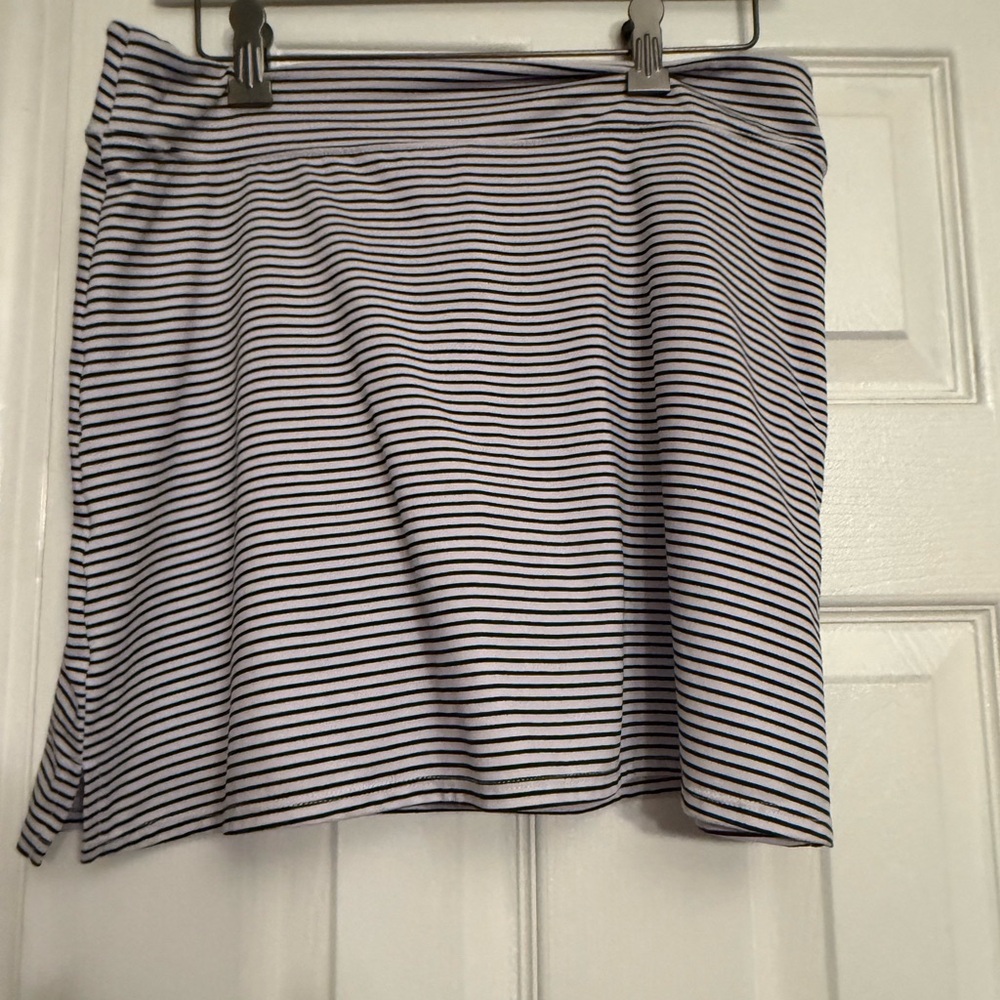 Lola Black and White Pencil Skirt athletic yoga tennis medium Anthropologie $69